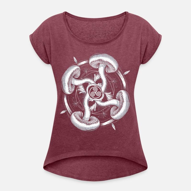 Psychedelic Fungi Triskelion | Mystic Symbol Art