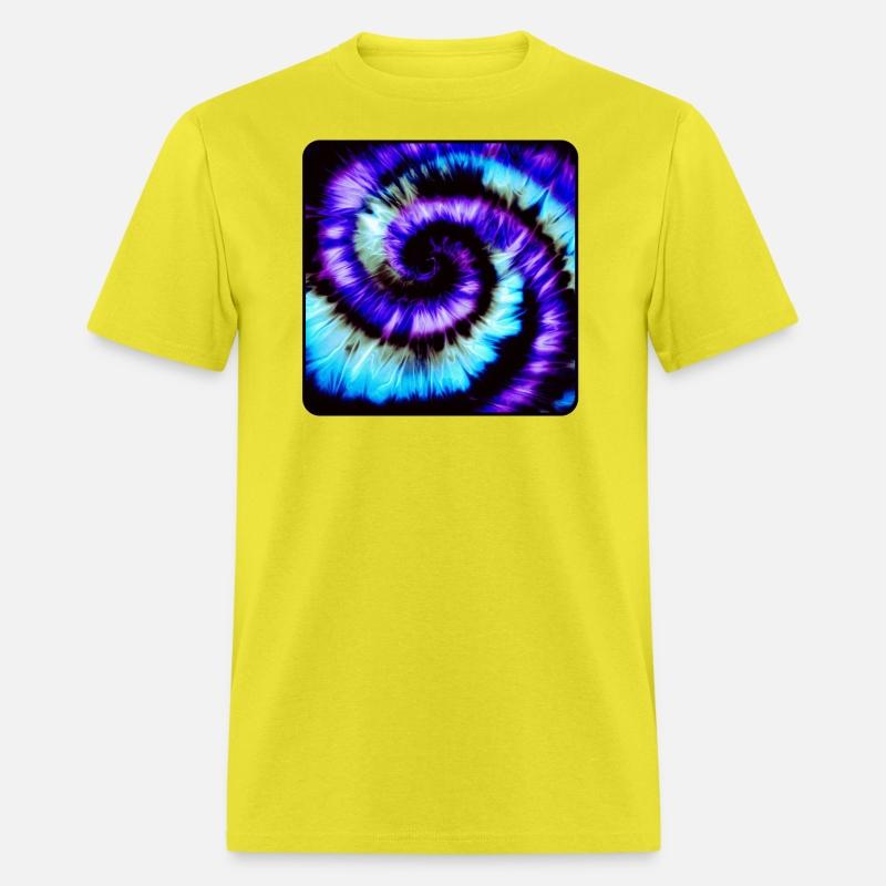 Purple, Blue & Black Tie Dye Spiral
