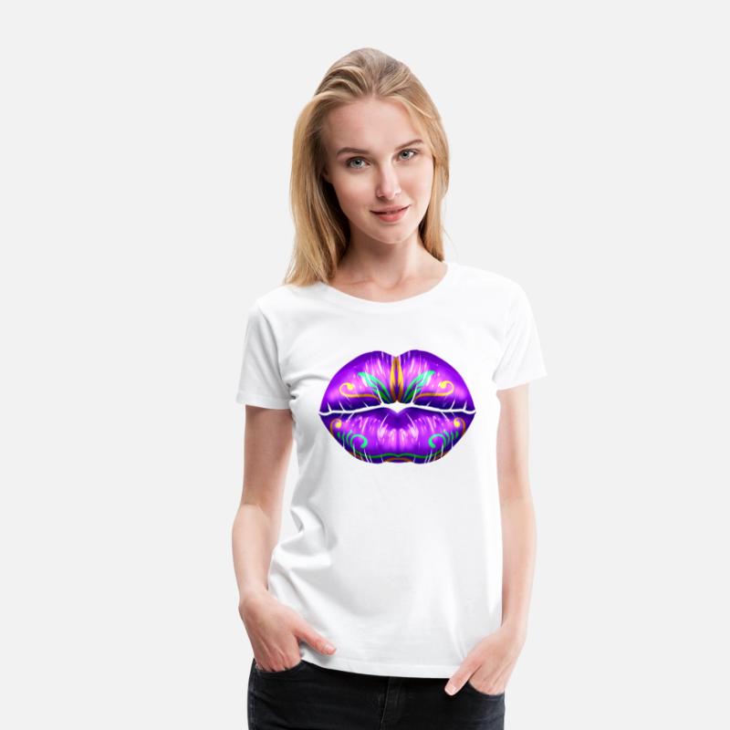 Purple Lips For Mardi Gras