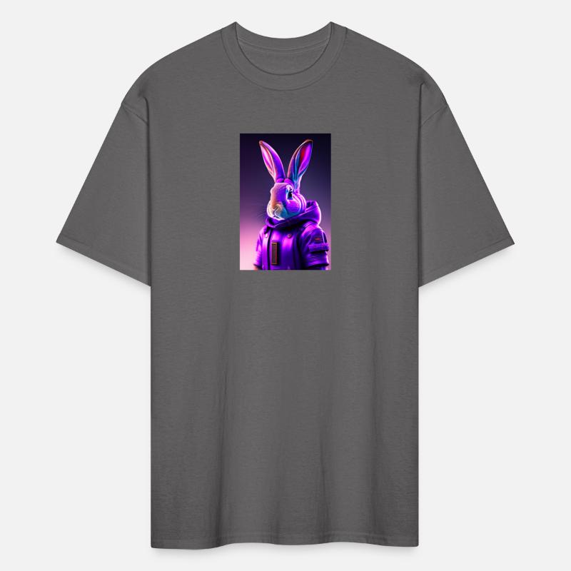 Rabbit cyberpunk purple