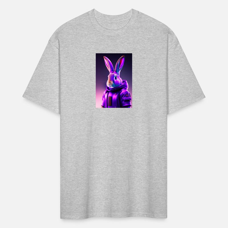 Rabbit cyberpunk purple