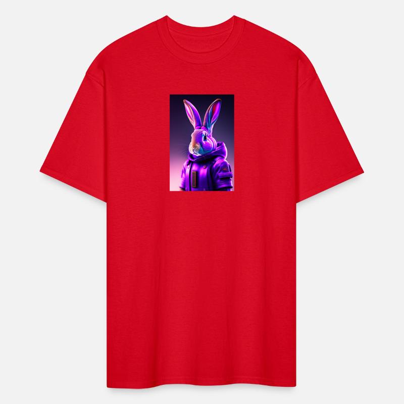 Rabbit cyberpunk purple