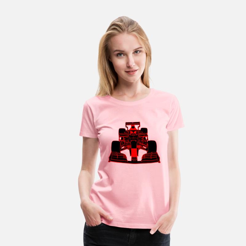 Race car formula racing car red