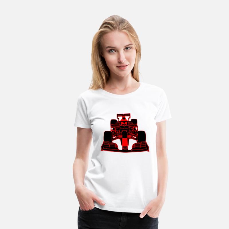 Race car formula racing car red