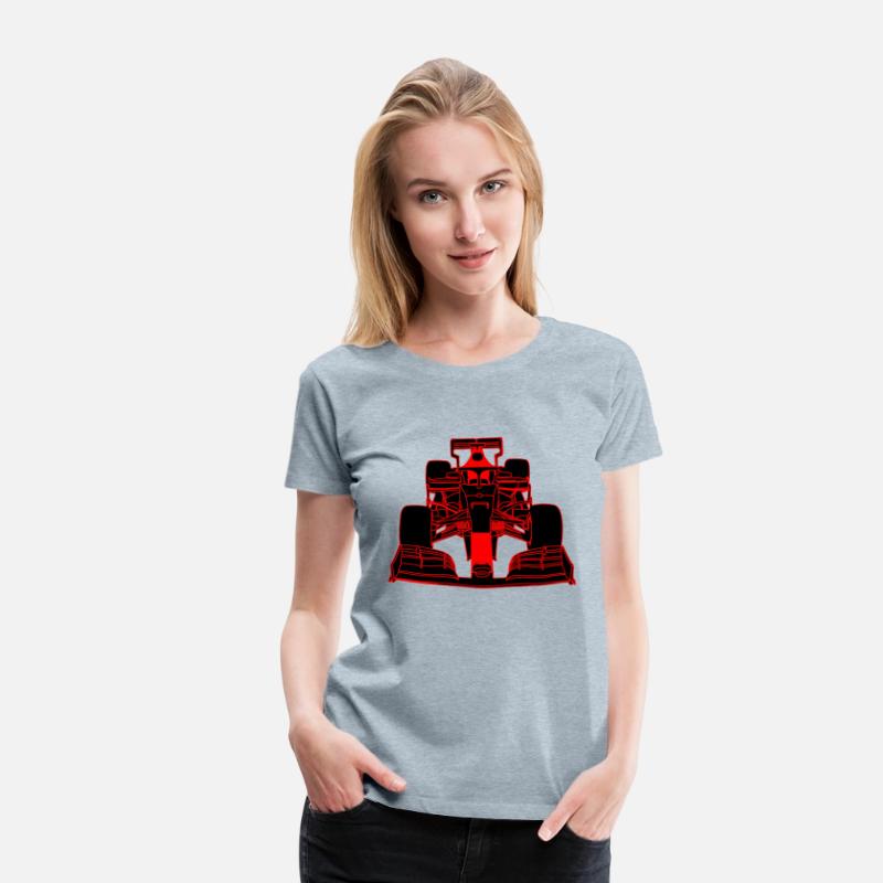 Race car formula racing car red