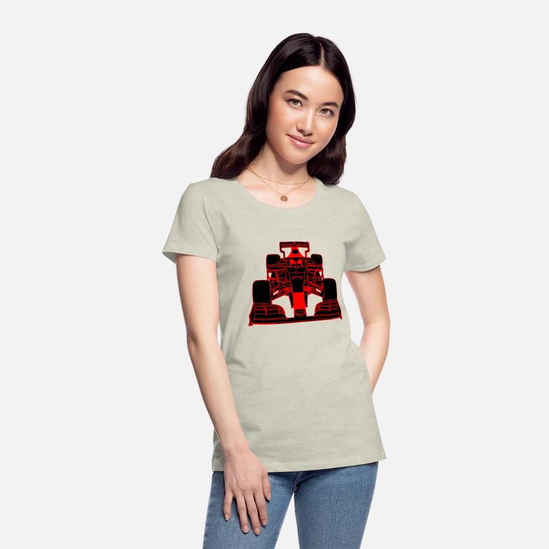 Race car formula racing car red