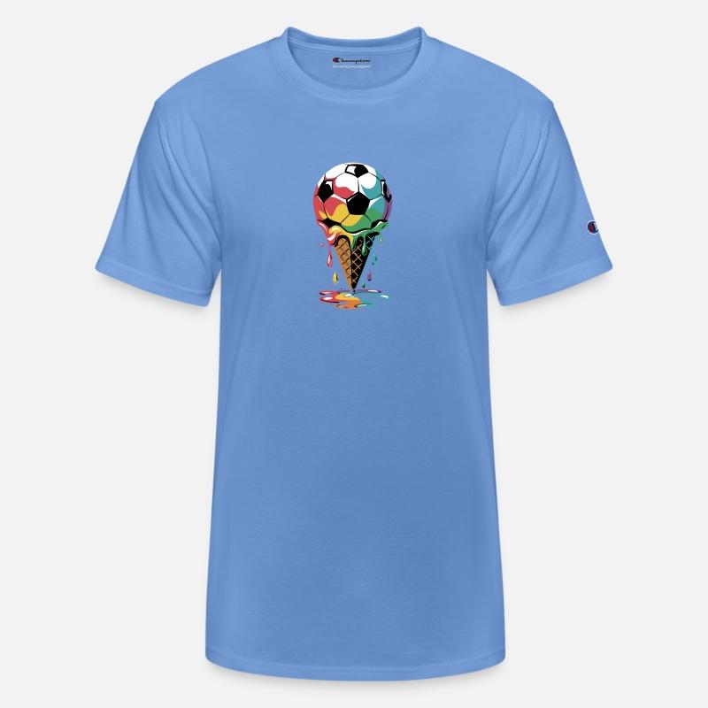 Rainbow Soccer Ice Cream Cone Fusion Delight