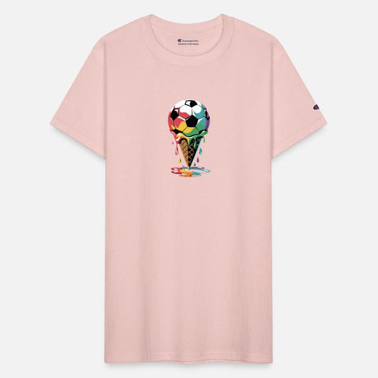 Rainbow Soccer Ice Cream Cone Fusion Delight