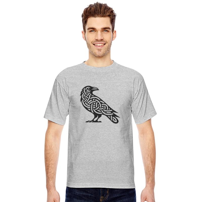 Raven Bird In Celtic Tattoo Knot Style