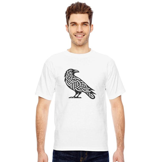 Raven Bird In Celtic Tattoo Knot Style