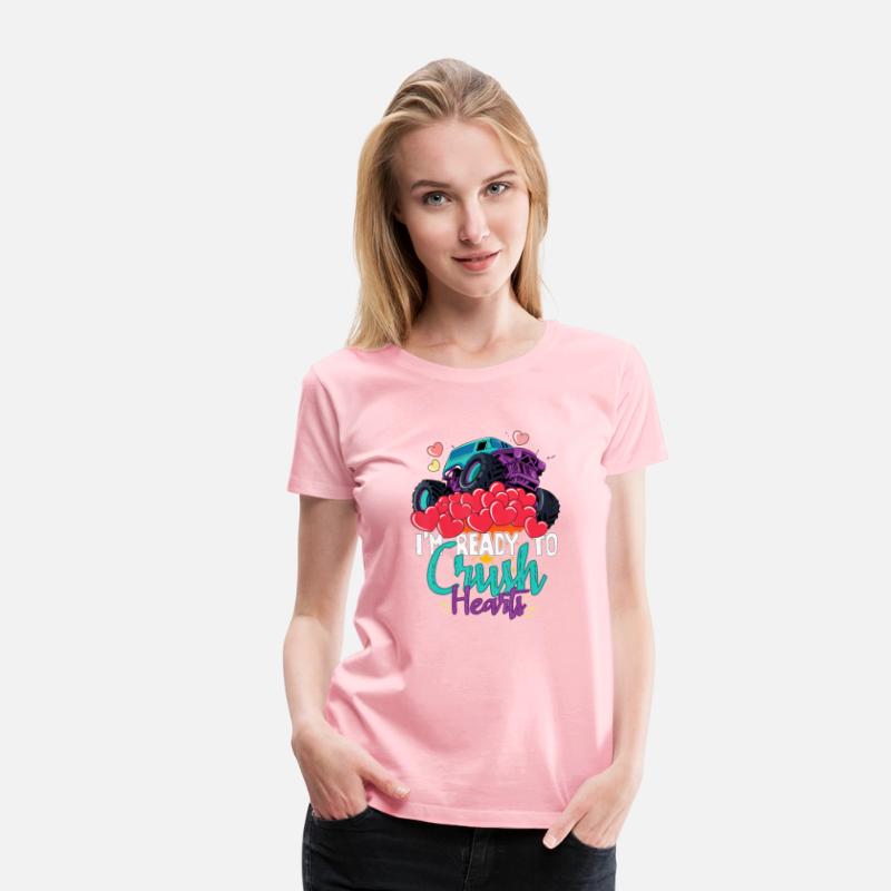 Ready Heart Crush Crusher Monster Truck Valentines