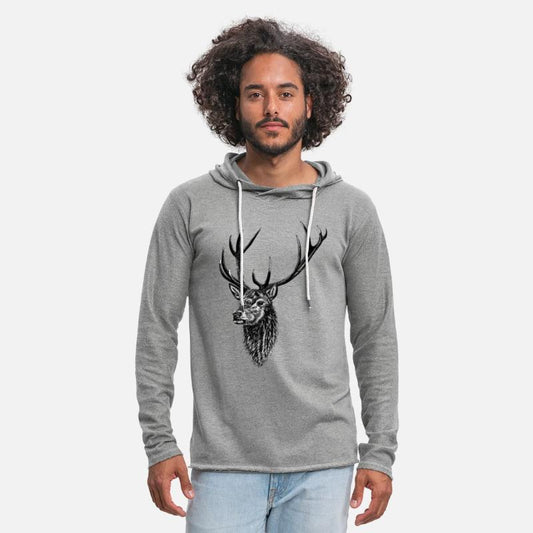 Red deer stag - ink illustration