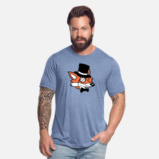 Red Fox Sir Mr. Top Hat Monocle Glasses Rich Man