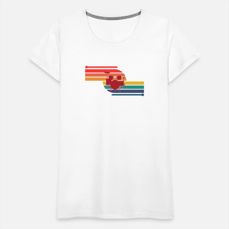 Retro Drummer Player Percussion Drumming Drummer