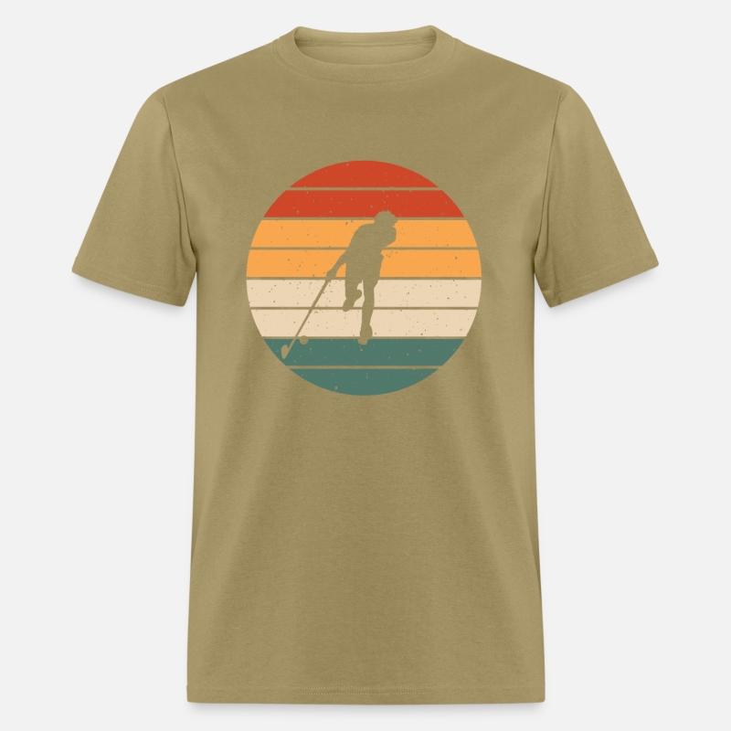 Retro Floorball Player Design