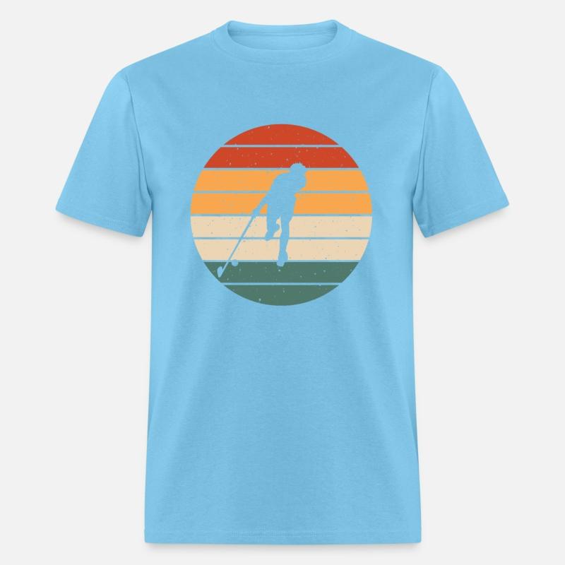 Retro Floorball Player Design