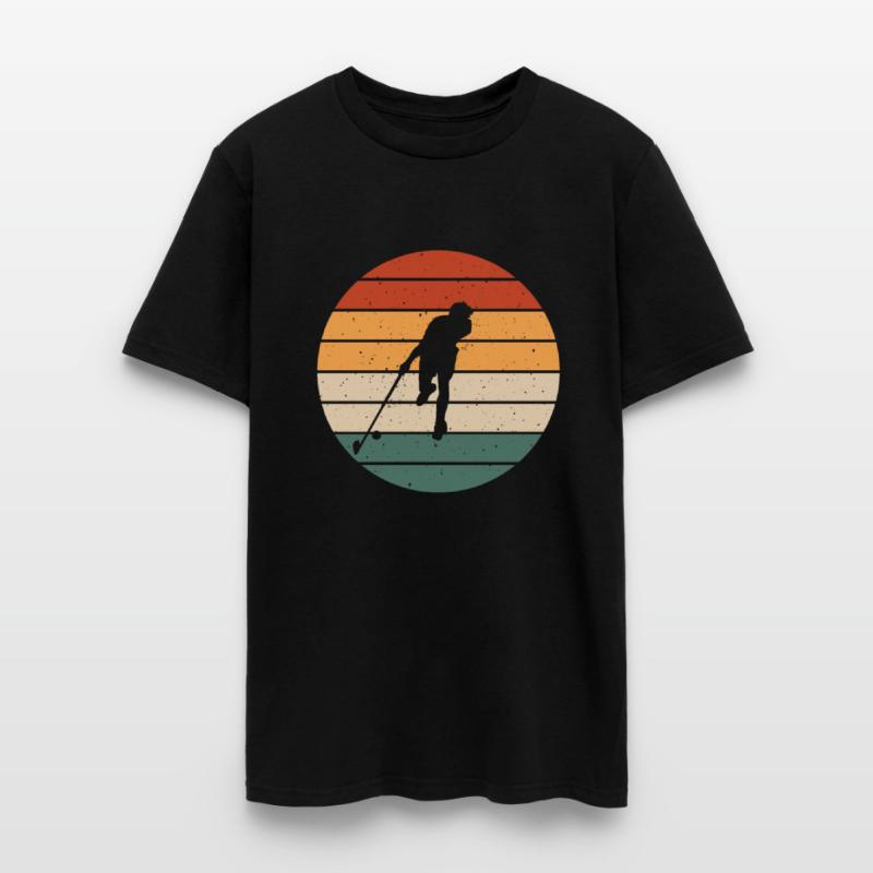 Retro Floorball Player Design