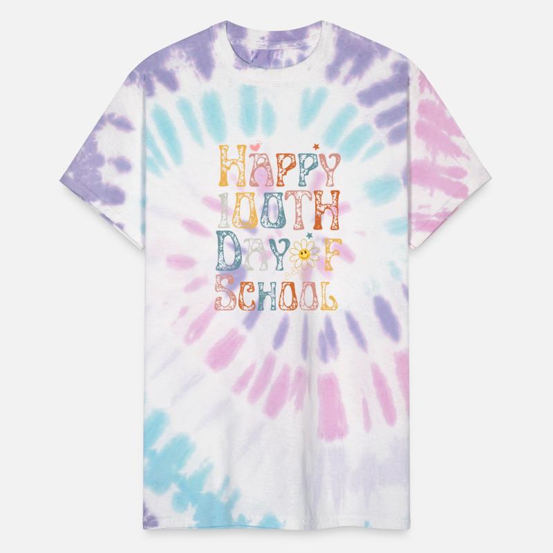 Retro Groovy Happy 100th Day Of School Teachers