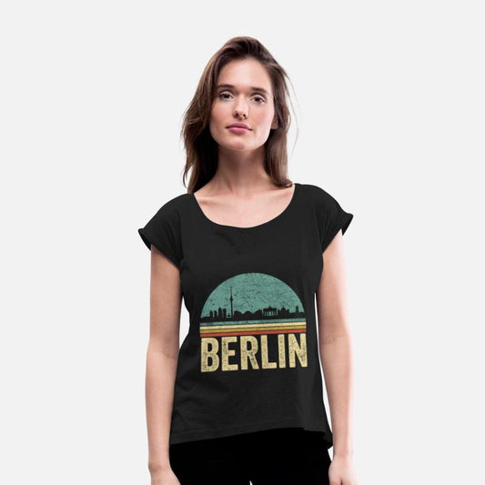 Retro Skyline of the German capital city of Berlin