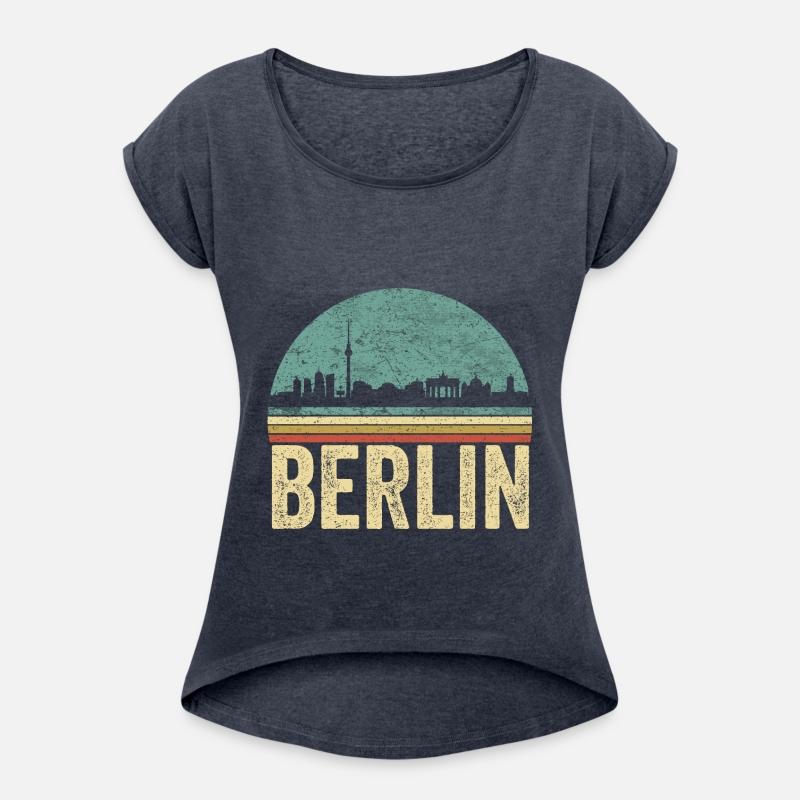 Retro Skyline of the German capital city of Berlin