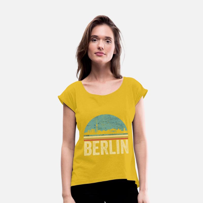Retro Skyline of the German capital city of Berlin