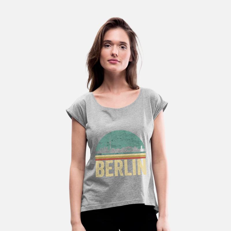 Retro Skyline of the German capital city of Berlin