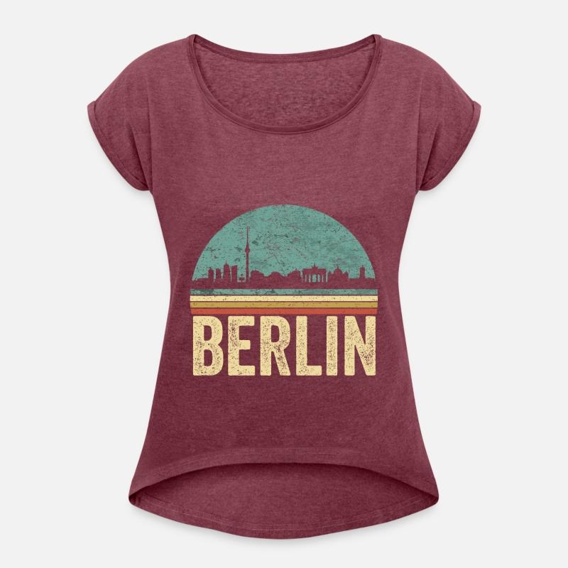 Retro Skyline of the German capital city of Berlin