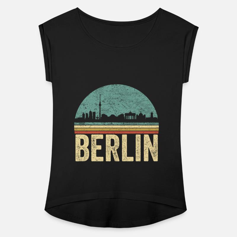 Retro Skyline of the German capital city of Berlin