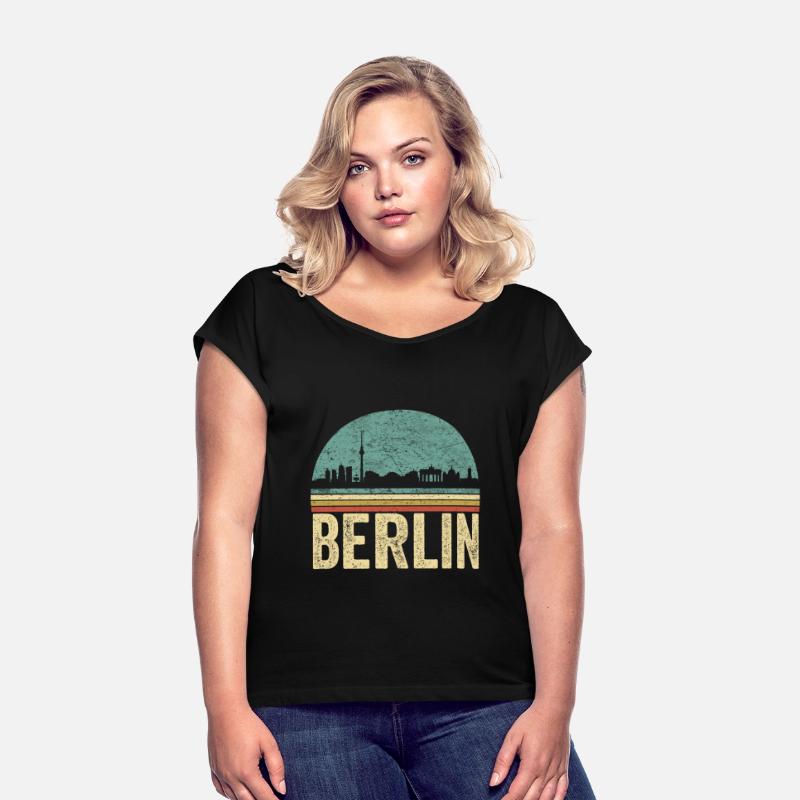 Retro Skyline of the German capital city of Berlin