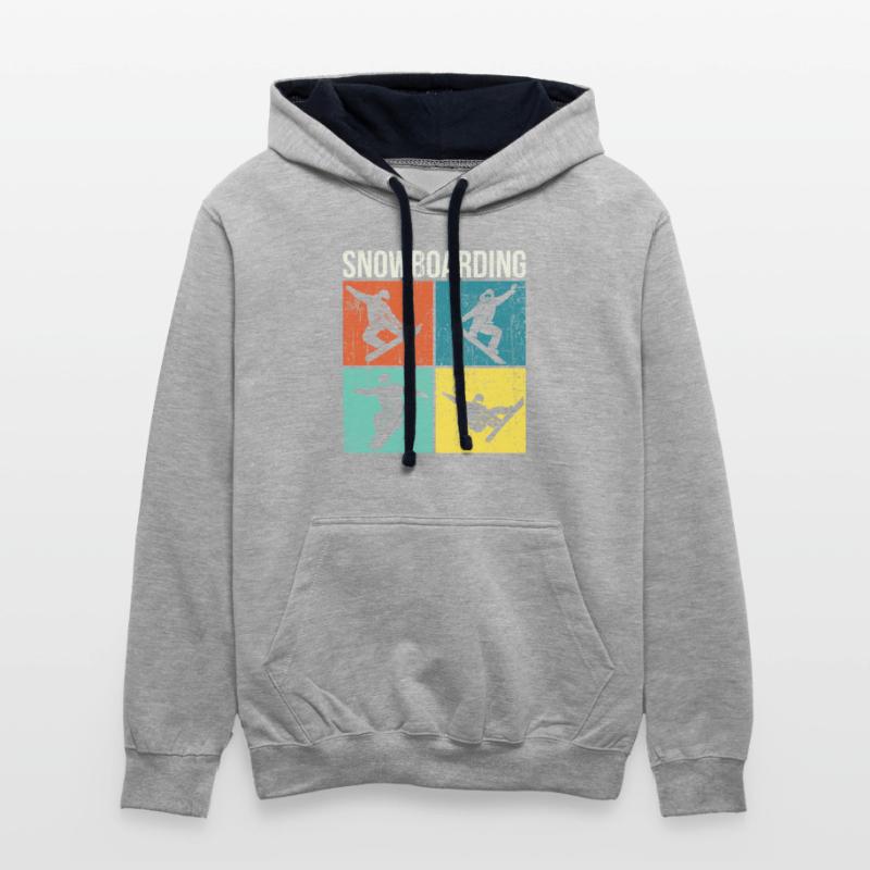 Retro Snowboard And Snowboarding