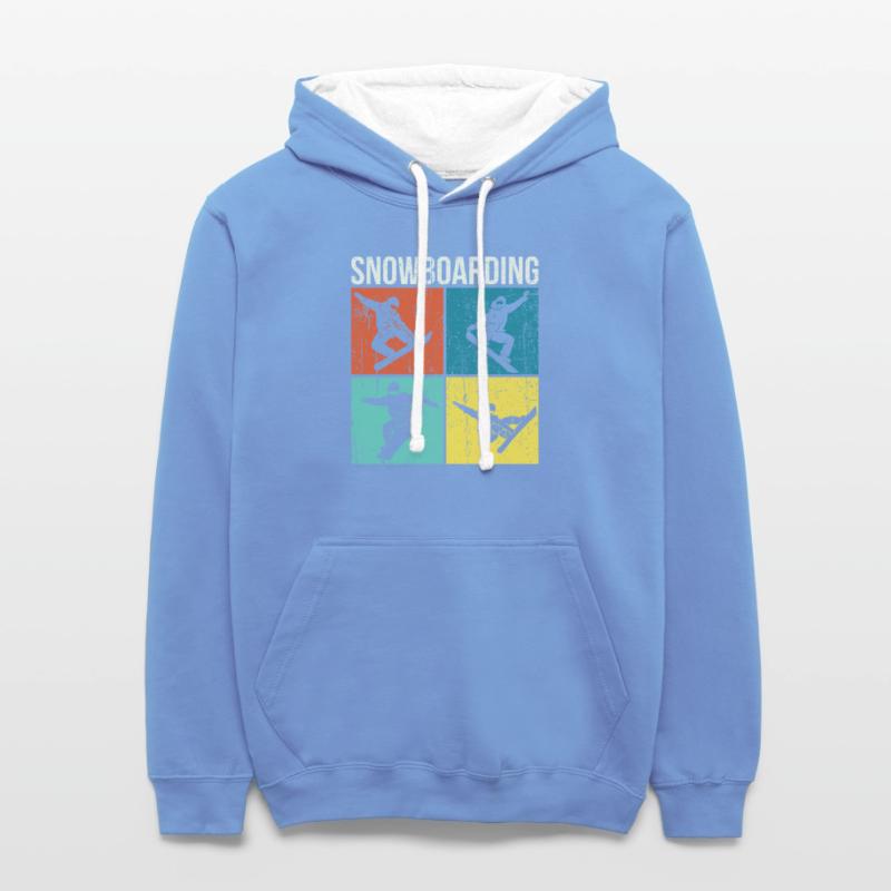 Retro Snowboard And Snowboarding