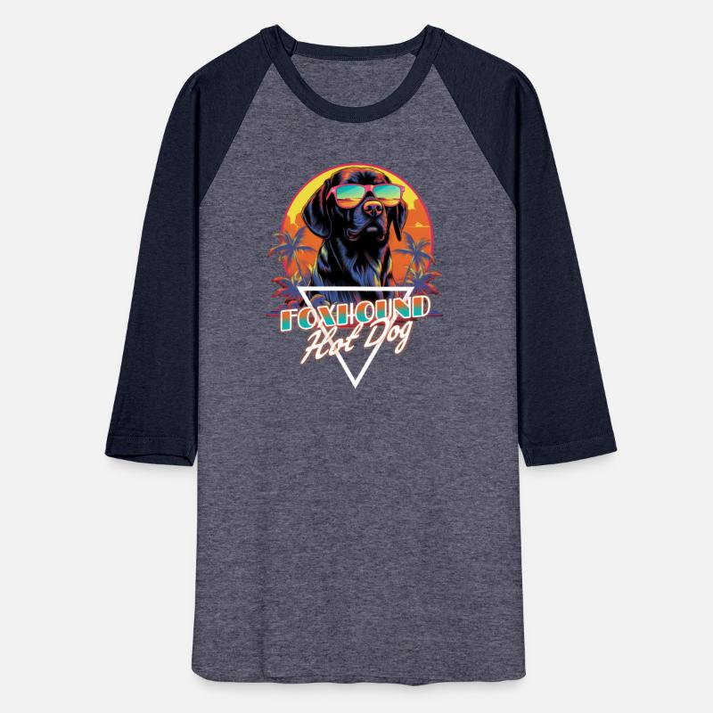 Retro Wave Foxhound Hot Dog Shirt