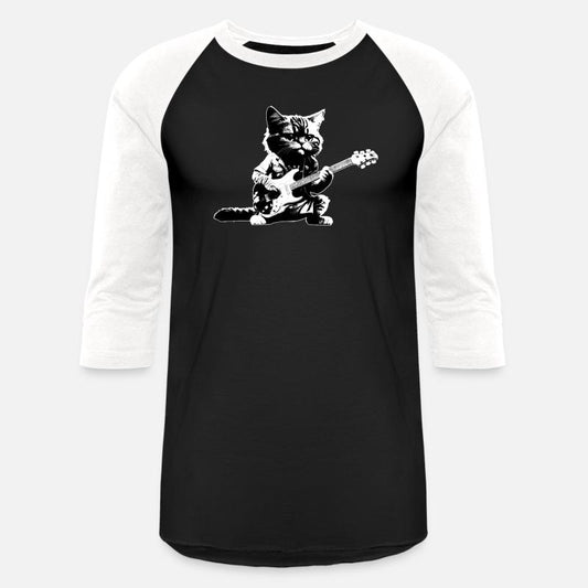 Rocker Cat Playing Guitar Instruments Kitten