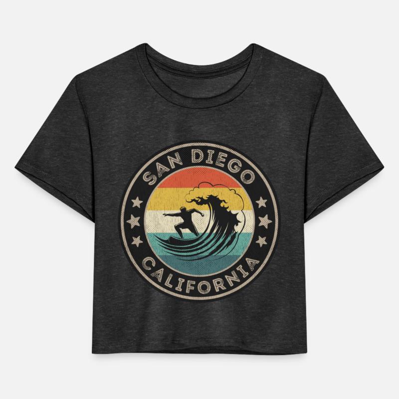 San Diego California Surfing Tee San Diego