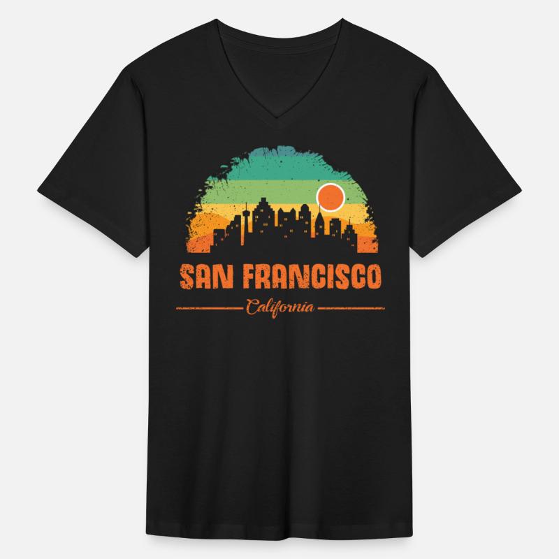San Francisco California Vintage Retro Stripe