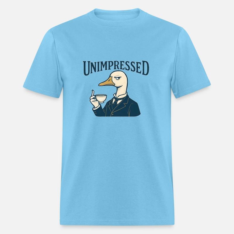 Sarcastic Duck Drinking Tea