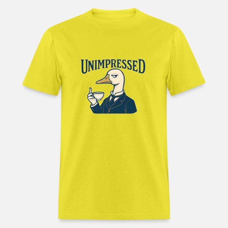 Sarcastic Duck Drinking Tea