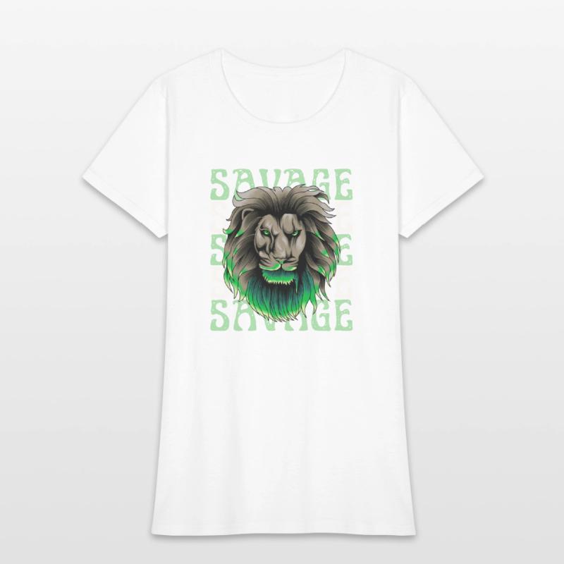 Savage – Bold Alpha King Graphic T-Shirt