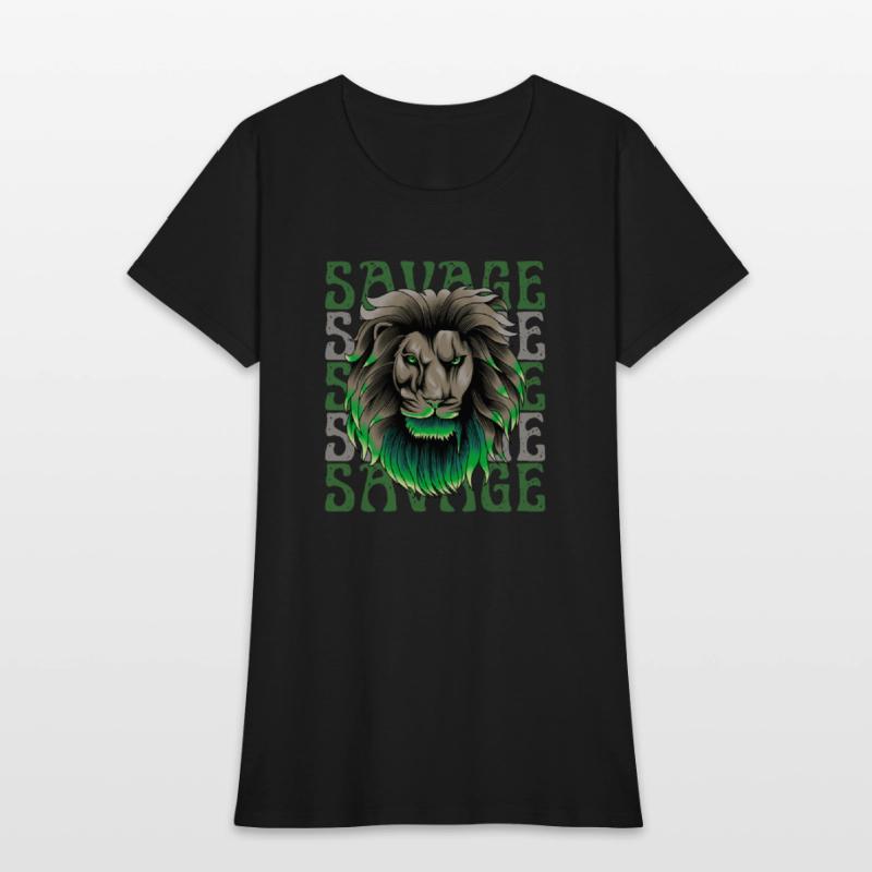 Savage – Bold Alpha King Graphic T-Shirt