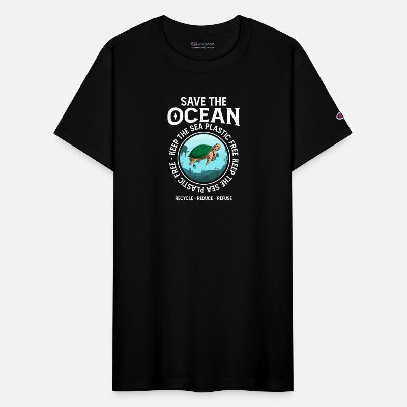 Save The Ocean Keep The Sea Plastic Free Turtle