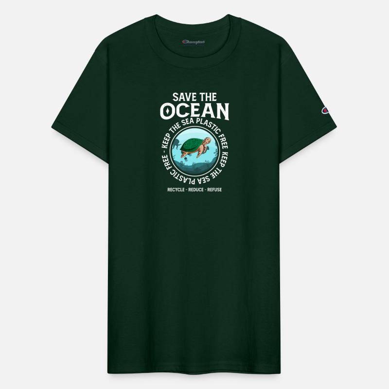 Save The Ocean Keep The Sea Plastic Free Turtle