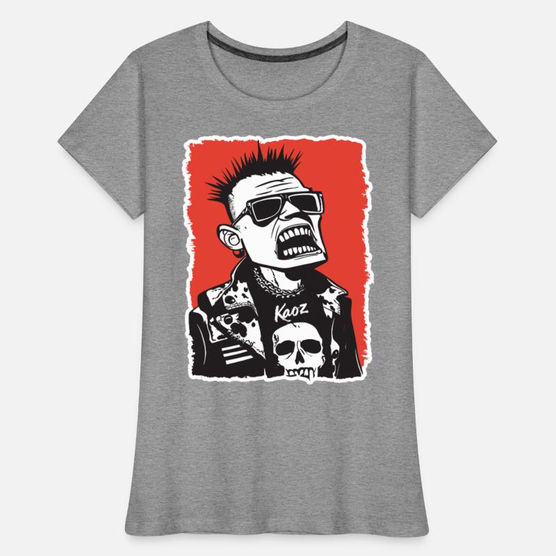 Screaming Punk Rocker with Skull