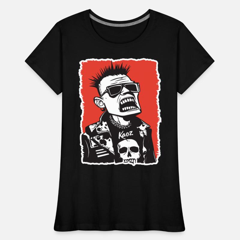 Screaming Punk Rocker with Skull