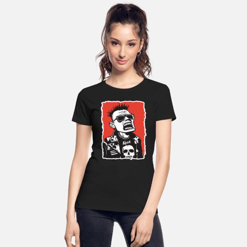 Screaming Punk Rocker with Skull