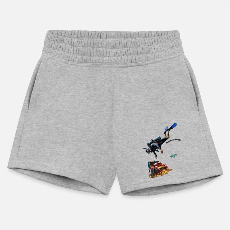 SCUBA Diver and a Treasure Chest of Gold Coins URM