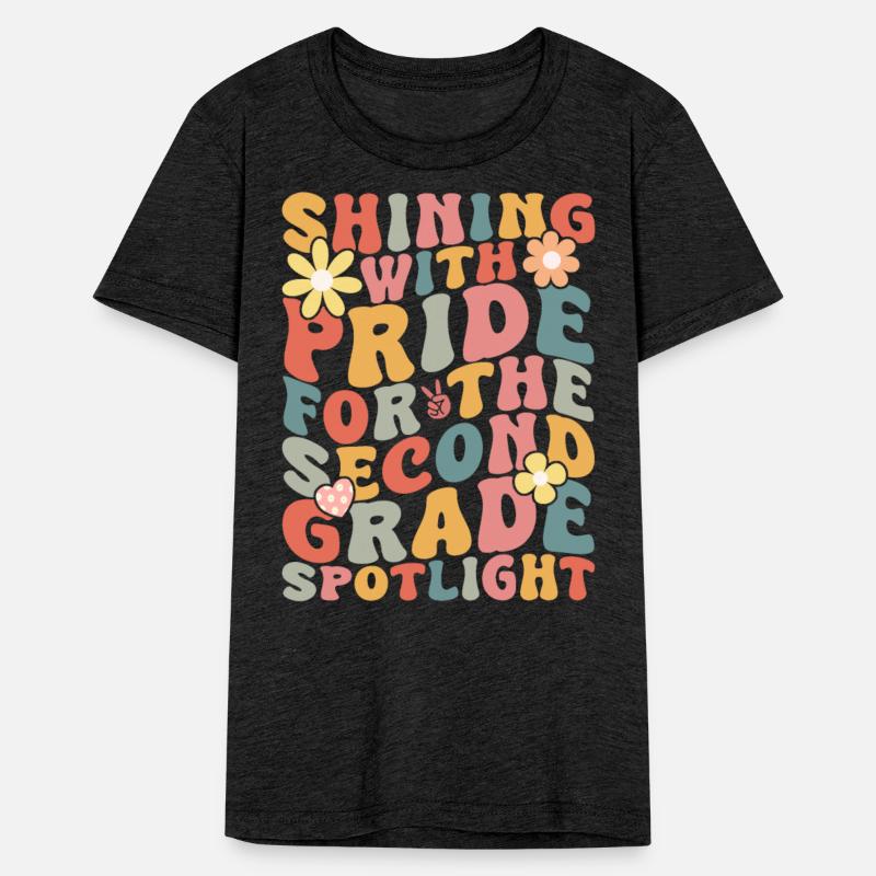 Second Grade Groovy Font Girl 1st Grade Gift