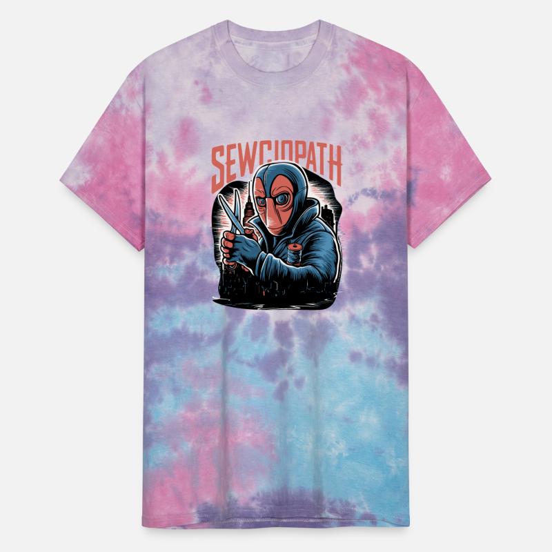 Sewciopath with scissors and thread