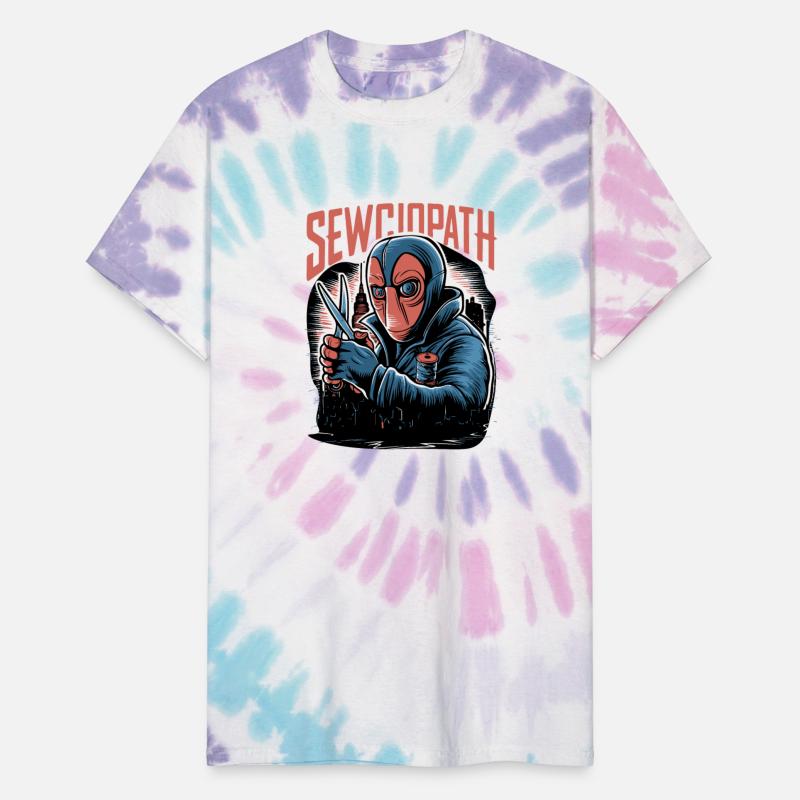 Sewciopath with scissors and thread