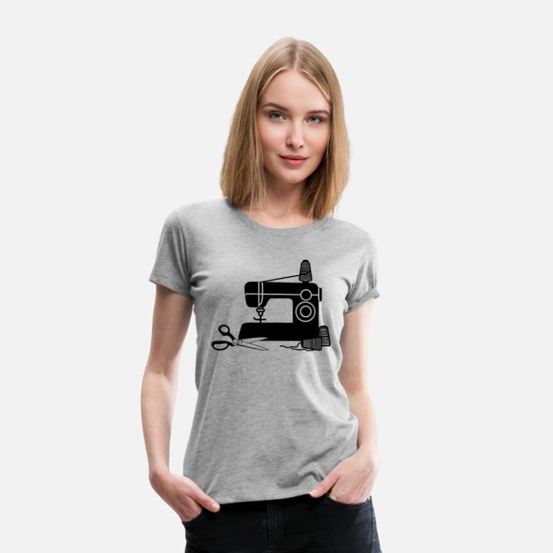 Sewing machine logo sewing shop