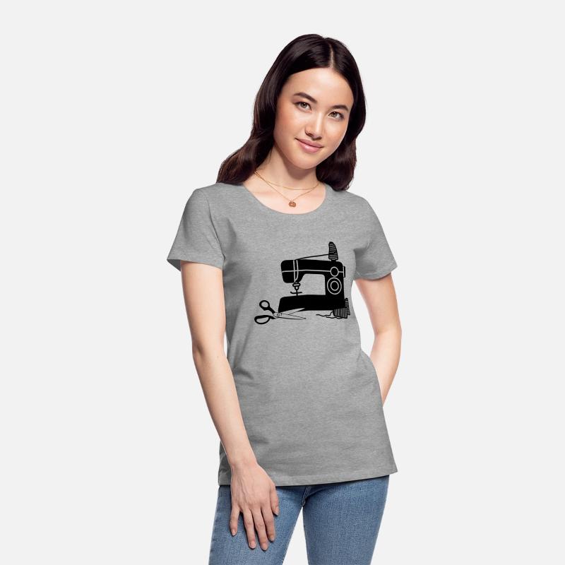 Sewing machine logo sewing shop